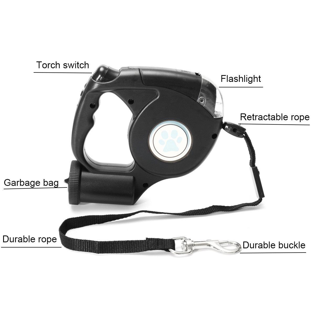 Dog leash best sale with flashlight